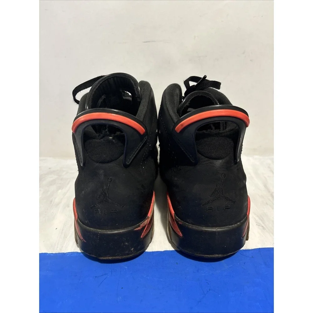 Nike Air Jordan 6 Retro Mens Sneaker 10.5 Black Infrared 384664-060